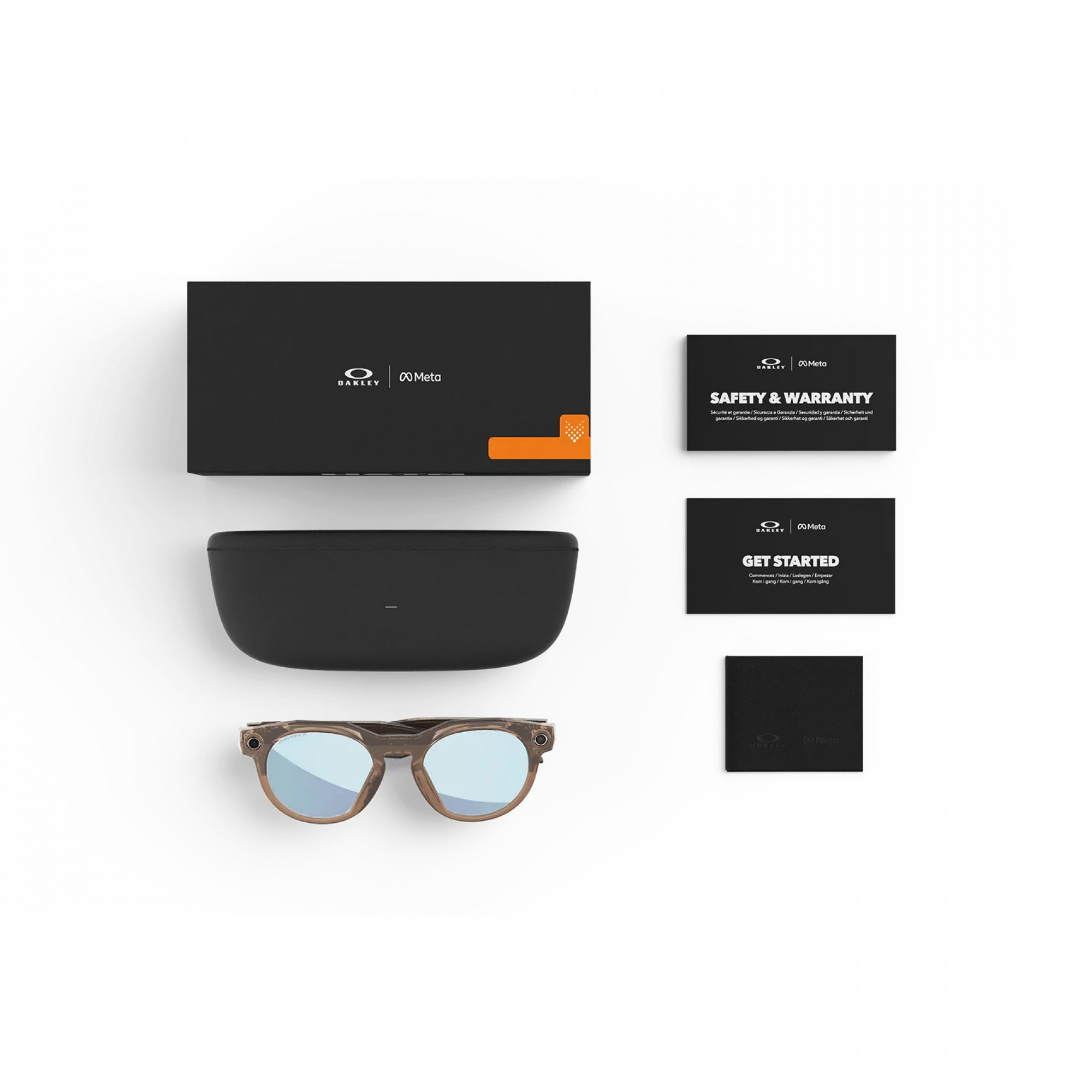 Смарт-очки Oakley Meta HSTN Brown Smoke Lens color: Prizm™ Deep Water Polarized